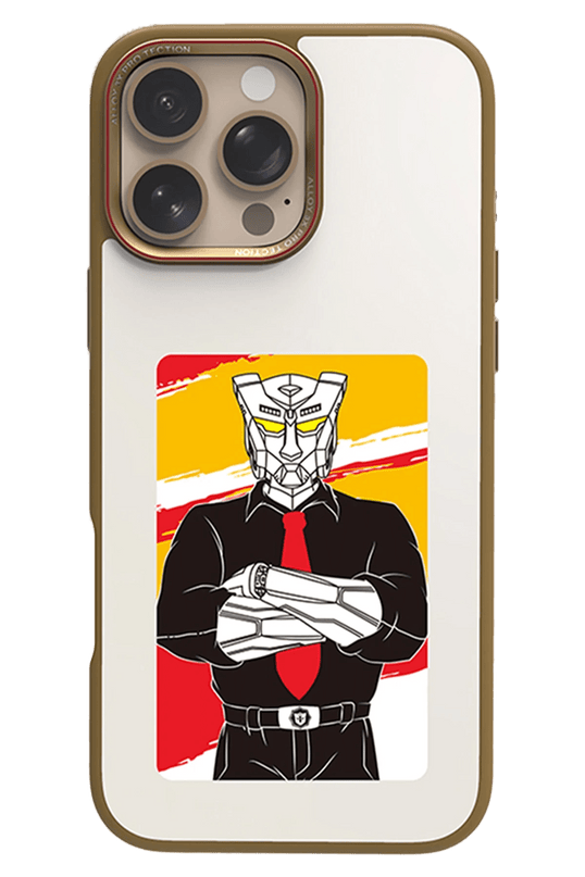 iPhone 16 Pro Max NFC Smart Case Akıllı Kapak Kılıf - Gold 3