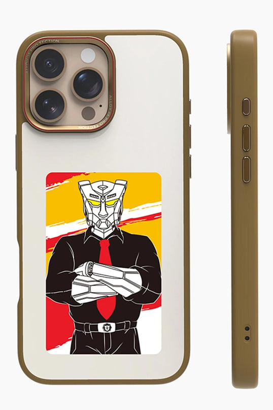 iPhone 16 Pro Max NFC Smart Case Akıllı Kapak Kılıf - Gold 2