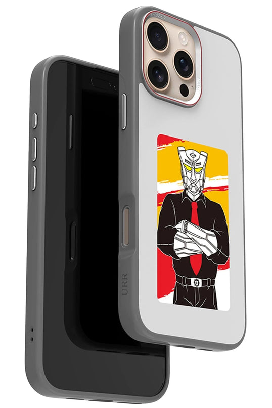 iPhone 16 Pro Max NFC Smart Case Akıllı Kapak Kılıf - Titan Gri