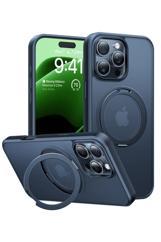 iPhone 16 Pro Max O Stand Pro Serisi Magsafe Kılıf - Siyah