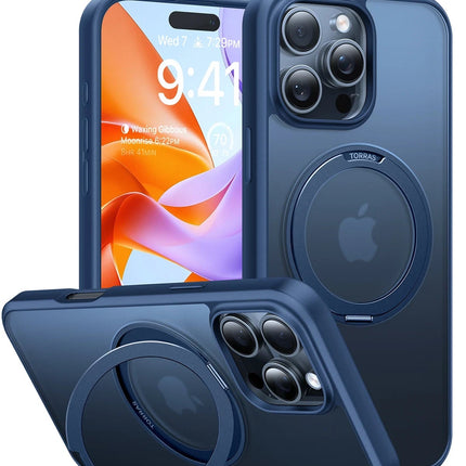 iPhone 16 Pro Max O Stand Pro Serisi Magsafe Kılıf - Lacivert