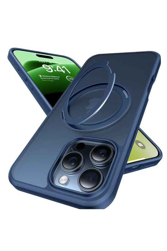 iPhone 16 Pro Max O Stand Pro Serisi Magsafe Kılıf - Lacivert 3