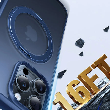 iPhone 16 Pro Max O Stand Pro Serisi Magsafe Kılıf - Lacivert 6