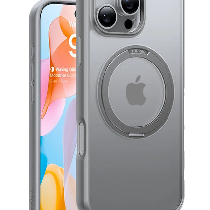 iPhone 16 Pro Max O Stand Pro Serisi Magsafe Kılıf - Titan Gri 2