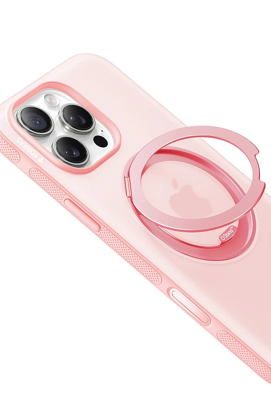 iPhone 16 Pro Max O Stand R Fitness Serisi Magsafe Kılıf - Pembe 4