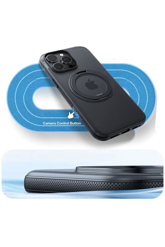 iPhone 16 Pro Max O Stand R Fitness Serisi Magsafe Kılıf - Siyah 3