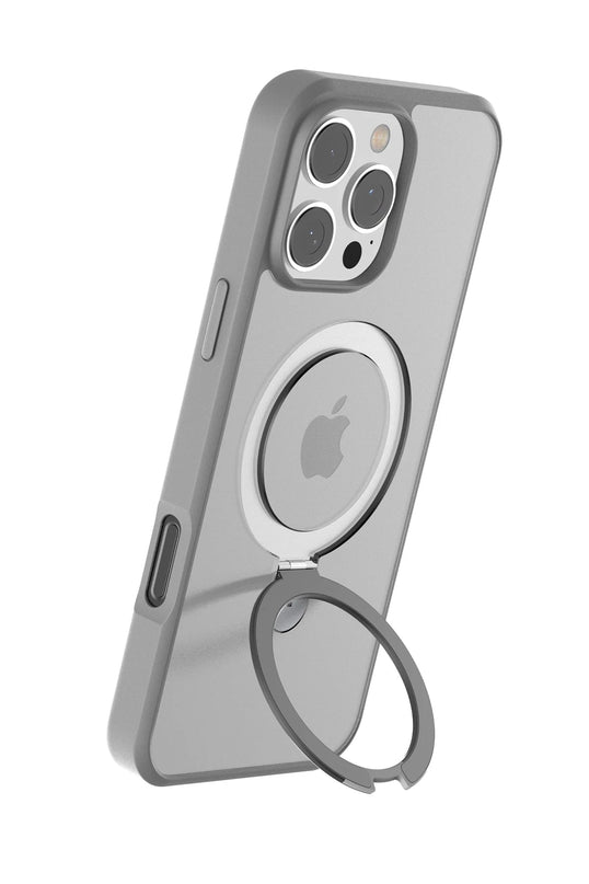 iPhone 16 Pro Max O Stand Serisi Magsafe Kılıf - Titan Gri 3