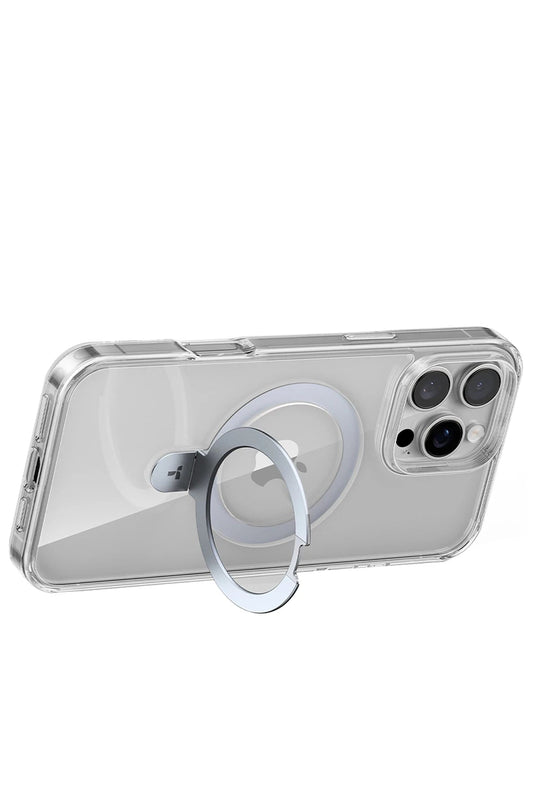 iPhone 16 Pro Max O Stand Serisi Magsafe Kılıf - Şeffaf 2