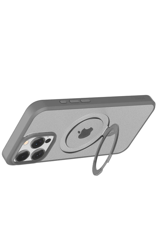 iPhone 16 Pro Max O Stand Serisi Magsafe Kılıf - Titan Gri 5