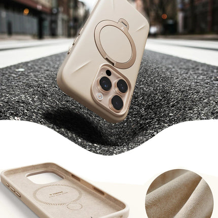 iPhone 16 Pro Max O Stand Spin Silicone Serisi Magsafe Kılıf 4