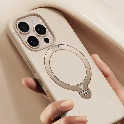 iPhone 16 Pro Max O Stand Spin Silicone Serisi Magsafe Kılıf 3