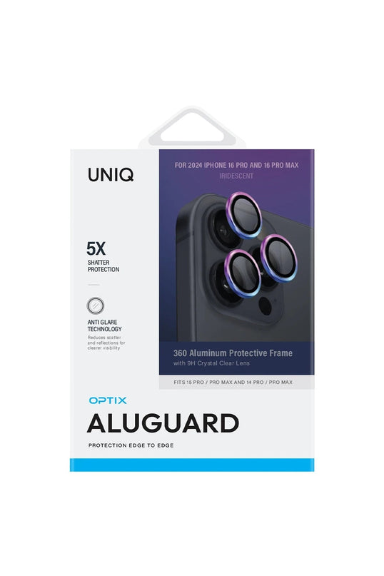 iPhone 16 Pro Max Optix Aluguard Alüminyum Kamera Lens Koruyucu - Gökkuşağı 2