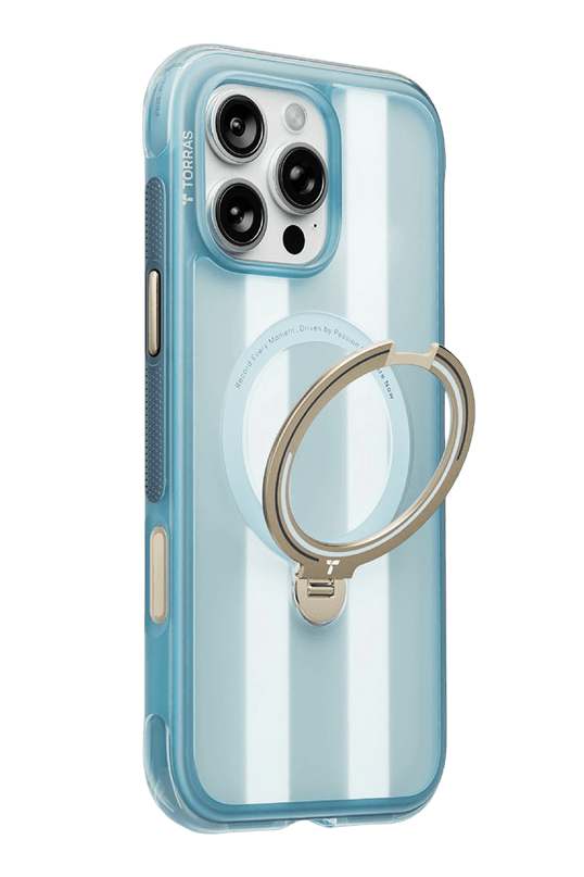 iPhone 16 Pro Max OStand Q3 Air World Cup Serisi Magsafe Kılıf - Açık Mavi 3