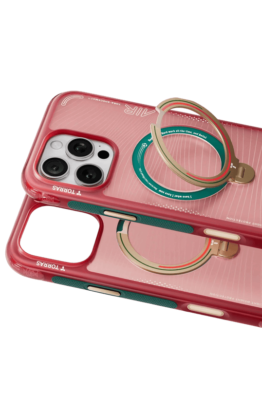 iPhone 16 Pro Max OStand Q3 Air World Cup Serisi Magsafe Kılıf - Kırmızı 2