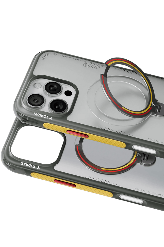 iPhone 16 Pro Max OStand Q3 Air World Cup Serisi Magsafe Kılıf - Gri 2