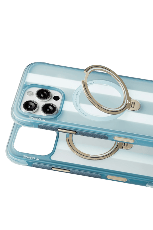 iPhone 16 Pro Max OStand Q3 Air World Cup Serisi Magsafe Kılıf - Açık Mavi 2