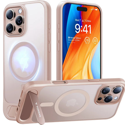 iPhone 16 Pro Max P Stand Serisi Magsafe Kılıf - Çöl Titanyum 2