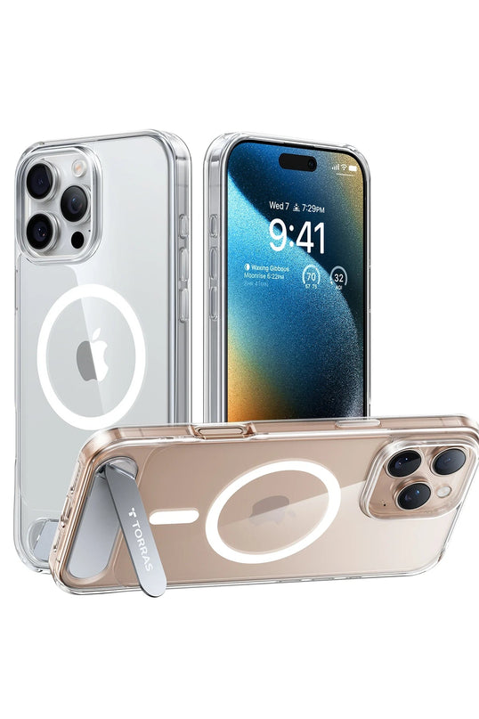 iPhone 16 Pro Max P Stand Serisi Magsafe Kılıf - Şeffaf 2