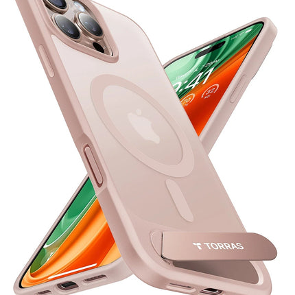 iPhone 16 Pro Max P Stand Serisi Magsafe Kılıf - Çöl Titanyum
