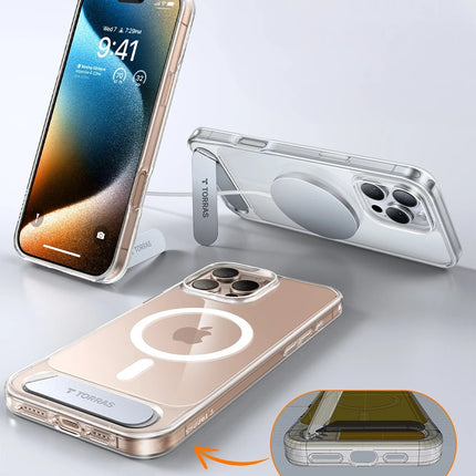iPhone 16 Pro Max P Stand Serisi Magsafe Kılıf - Şeffaf 5