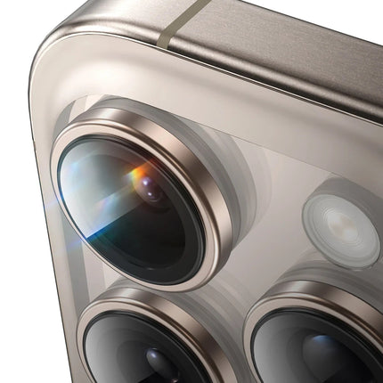 iPhone 16 Pro Max Silikon Metal Kamera Lens Koruyucu - Siyah 4