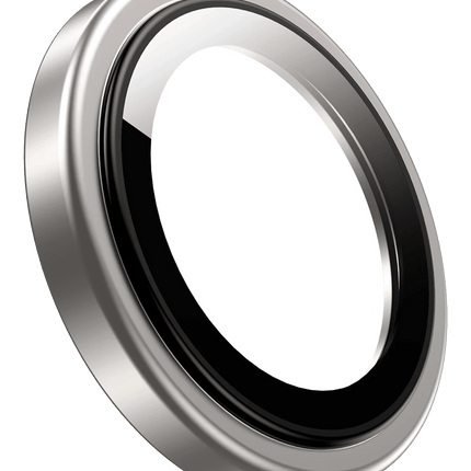 iPhone 16 Pro Max Silikon Metal Kamera Lens Koruyucu - Natural Grey