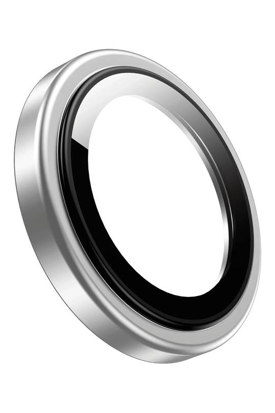 iPhone 16 Pro Max Silikon Metal Kamera Lens Koruyucu - Titanyum