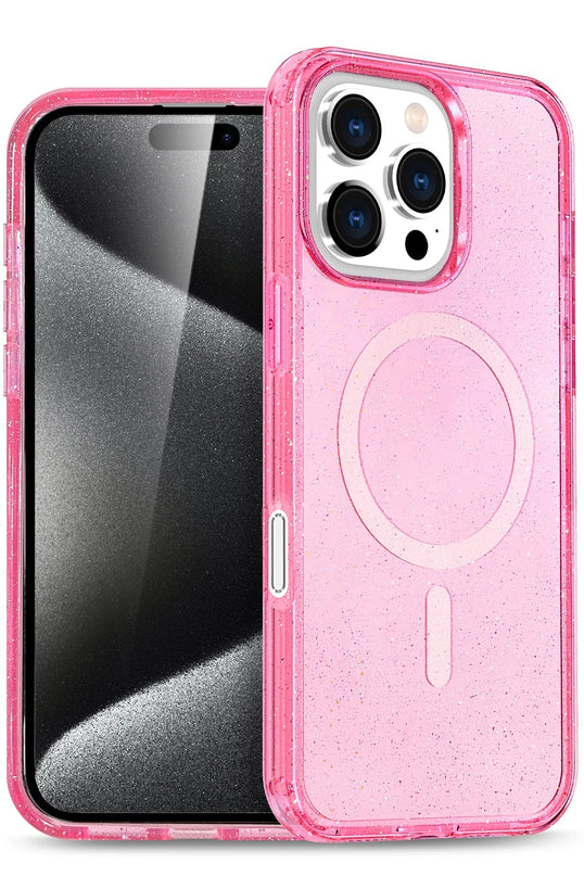 iPhone 16 Pro Max Star Magsafe Kapak Kılıf - Pembe