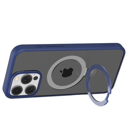 iPhone 16 Pro O Stand Serisi Magsafe Kılıf - Lacivert 3