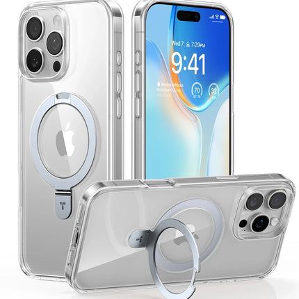 iPhone 16 Pro O Stand Serisi Magsafe Kılıf - Şeffaf