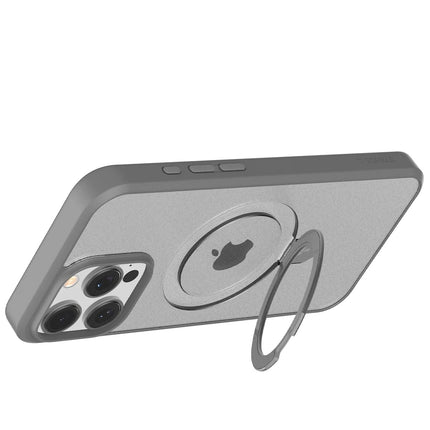 iPhone 16 Pro O Stand Serisi Magsafe Kılıf - Titan Gri 5