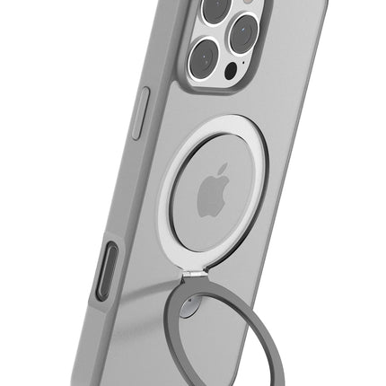 iPhone 16 Pro O Stand Serisi Magsafe Kılıf - Titan Gri 3