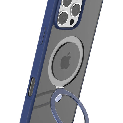 iPhone 16 Pro O Stand Serisi Magsafe Kılıf - Lacivert 5