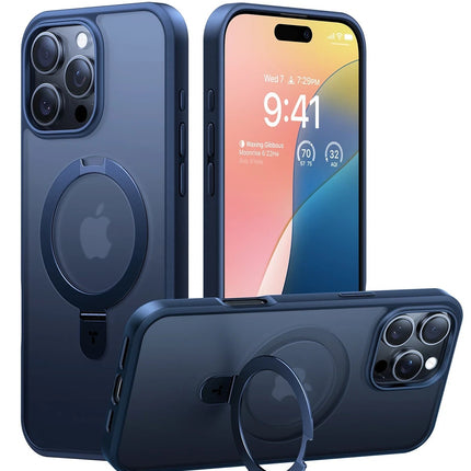 iPhone 16 Pro O Stand Serisi Magsafe Kılıf - Lacivert