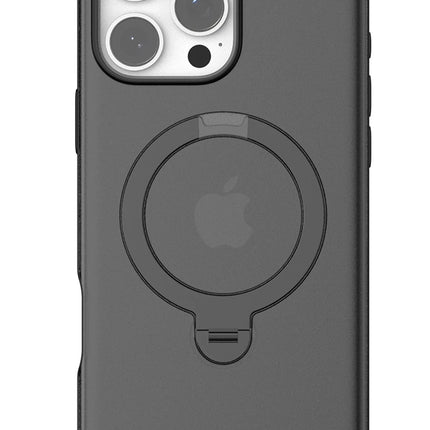 iPhone 16 Pro O Stand Spin Serisi Magsafe Kılıf - Siyah 2