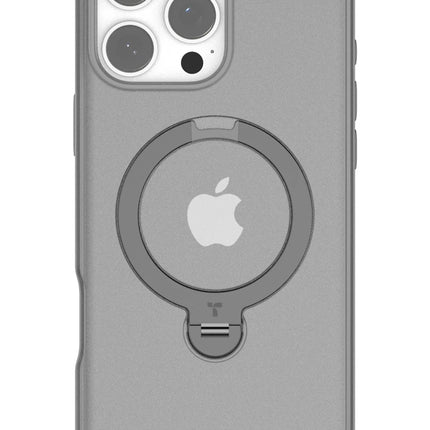 iPhone 16 Pro O Stand Spin Serisi Magsafe Kılıf - Titan Gri 3