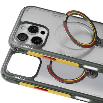 iPhone 16 Pro OStand Q3 Air World Cup Serisi Magsafe Kılıf - Gri 2