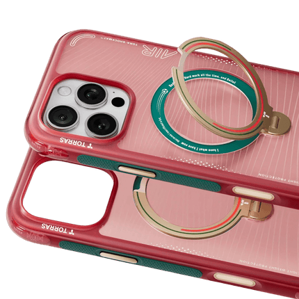 iPhone 16 Pro OStand Q3 Air World Cup Serisi Magsafe Kılıf - Kırmızı 2