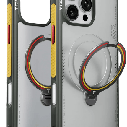 iPhone 16 Pro OStand Q3 Air World Cup Serisi Magsafe Kılıf - Gri