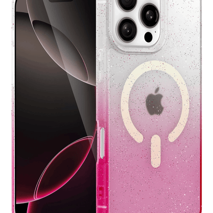 iPhone 16 Pro Pummel Shiny Magsafe Kapak Kılıf - Pembe