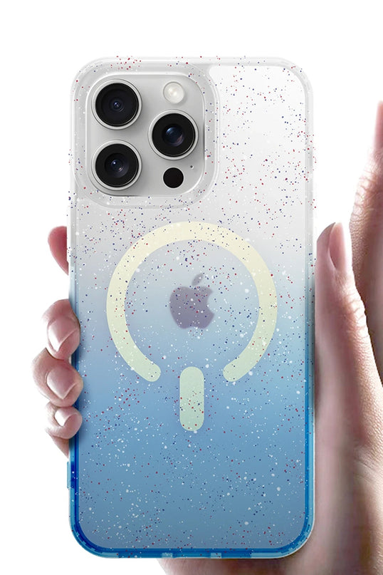iPhone 16 Pummel Shiny Magsafe Kapak Kılıf - Mavi 4