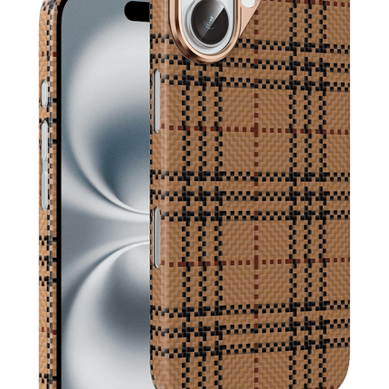 iPhone 16 Scots Kevlar Magsafe Kılıf - Çöl Titanyum