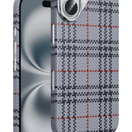 iPhone 16 Scots Kevlar Magsafe Kılıf - Natural Grey
