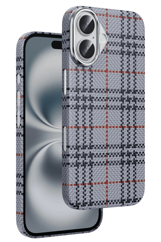iPhone 16 Scots Kevlar Magsafe Kılıf - Natural Grey