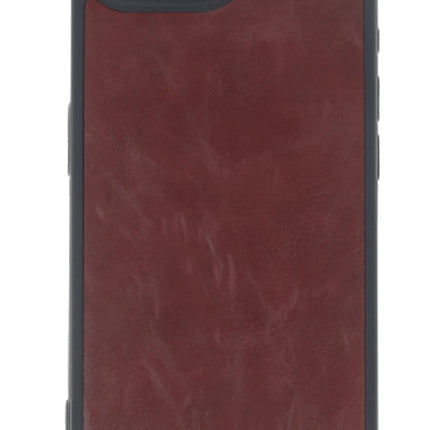 iPhone 16E Aras Deri Kapak Kılıf - Bordo 2
