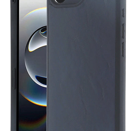 iPhone 16E Aras Deri Kapak Kılıf - Lacivert