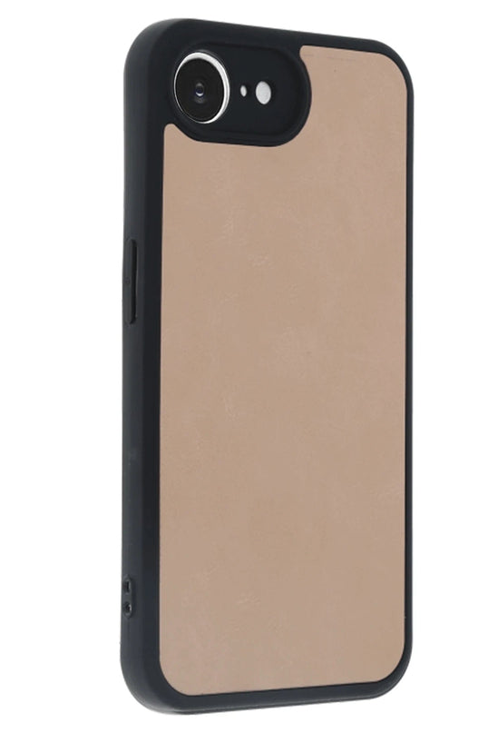 iPhone 16E Aras Deri Kapak Kılıf - Pudra 3