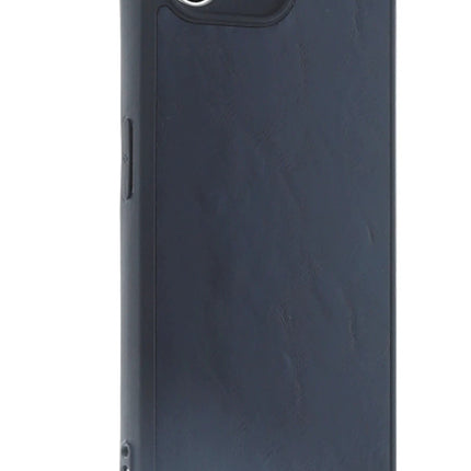 iPhone 16E Aras Deri Kapak Kılıf - Lacivert 3