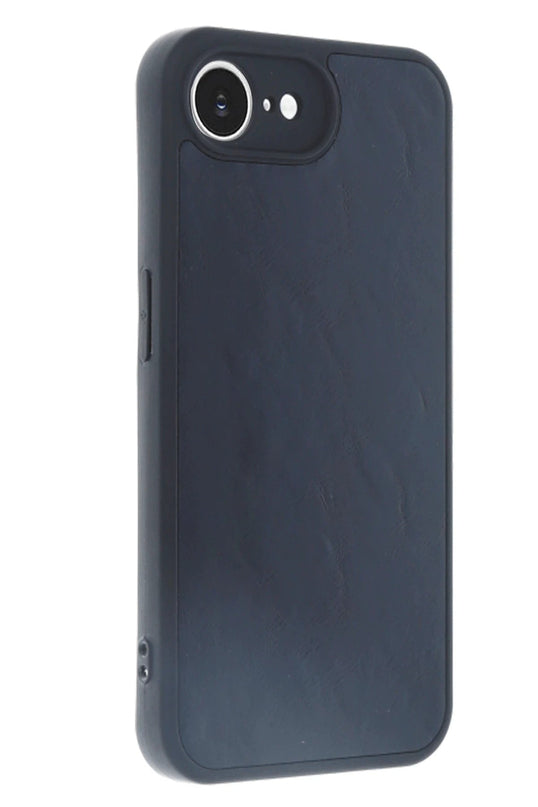 iPhone 16E Aras Deri Kapak Kılıf - Lacivert 3
