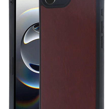 iPhone 16E Aras Deri Kapak Kılıf - Bordo